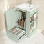 Meuble-lavabo autoportant avec lavabo en céramique, trou de robinet simple, rangement en panneau de fibres à densité moyenne, tiroir à fermeture en douceur, tablettes ouvertes et barre à serviettes en pin pour les espaces compacts-154653034