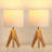 Fidel Solid Wood Tripod Table Lamp-1358070670