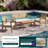 Arbora Loveseat with Coffee Table (Part 1 of 2) - Wood Outdoor Seating with Double-String Woven Back & Deep Seating