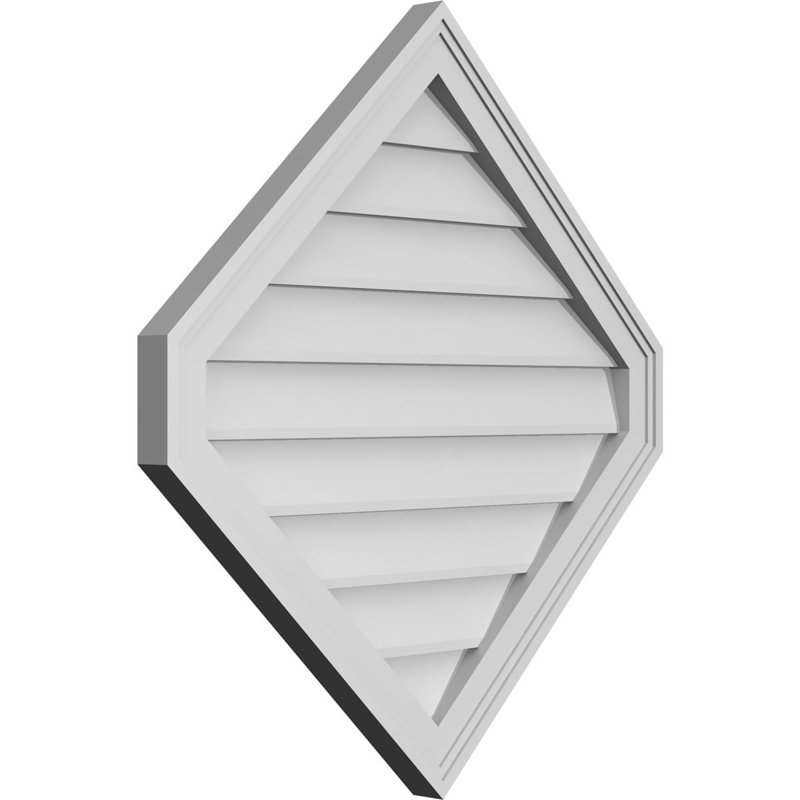 Ventilé vertical à pignon vertical 11/12 po, H 1,5 po x l 28 po x L 30 po