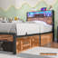 Bed Frame with Storage Headboard