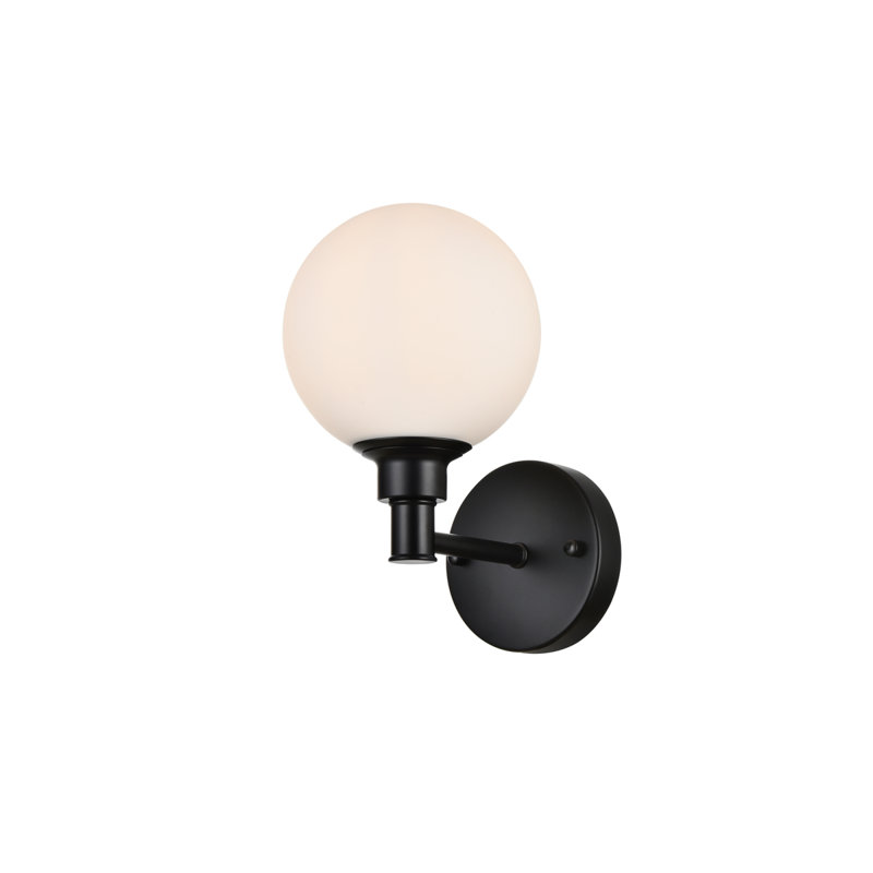Carmie Dimmable Vanity Light, Black, 1 Light