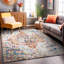 Tapis oriental orange / bleu / crème Beverly-503331485