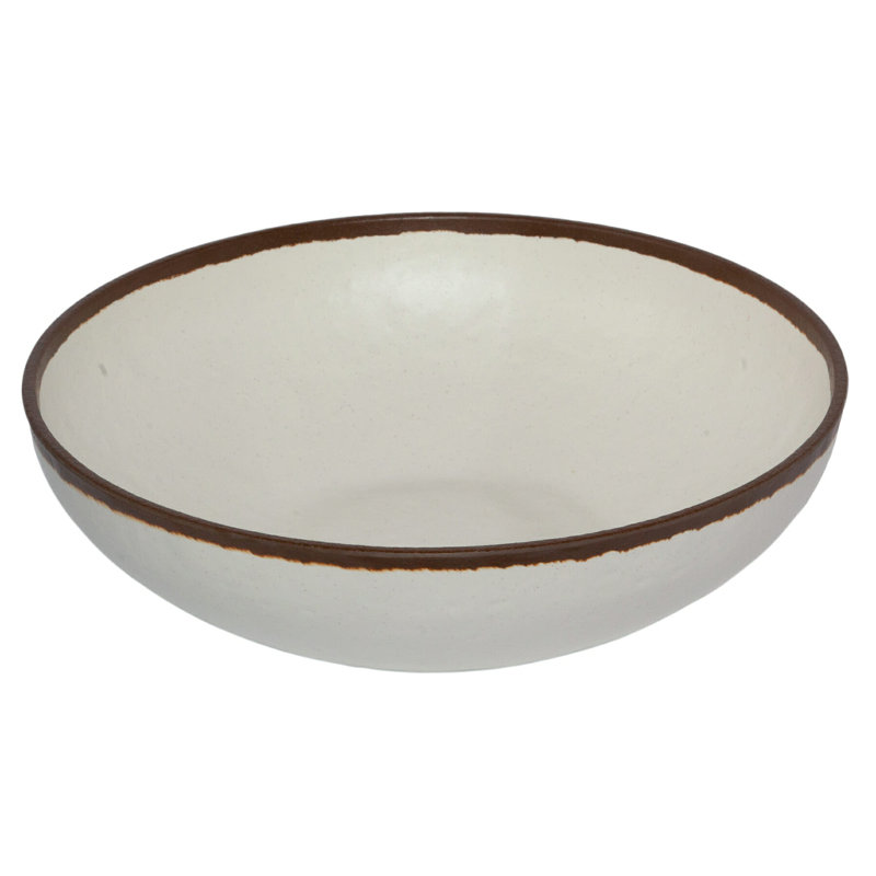 GET Bol de service en plastique, 12.25", Crème