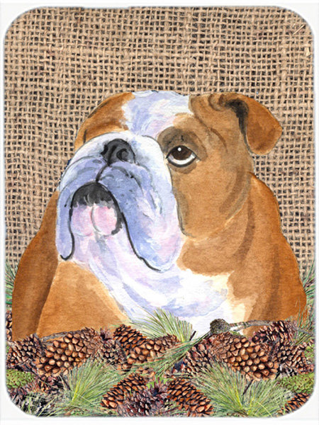 Planche à découper en verre English Bulldog