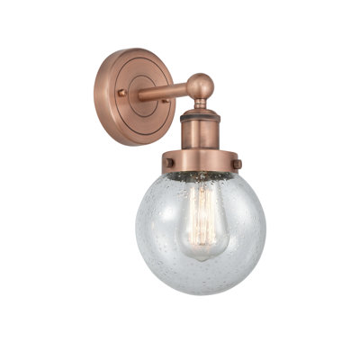 Applique murale à bras en acier 1 lumière Chickam Oak