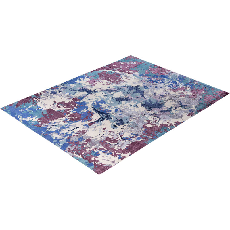 Overdyed One-of-a-Kind Rectangle 9'3" X 12'1" Area Rug