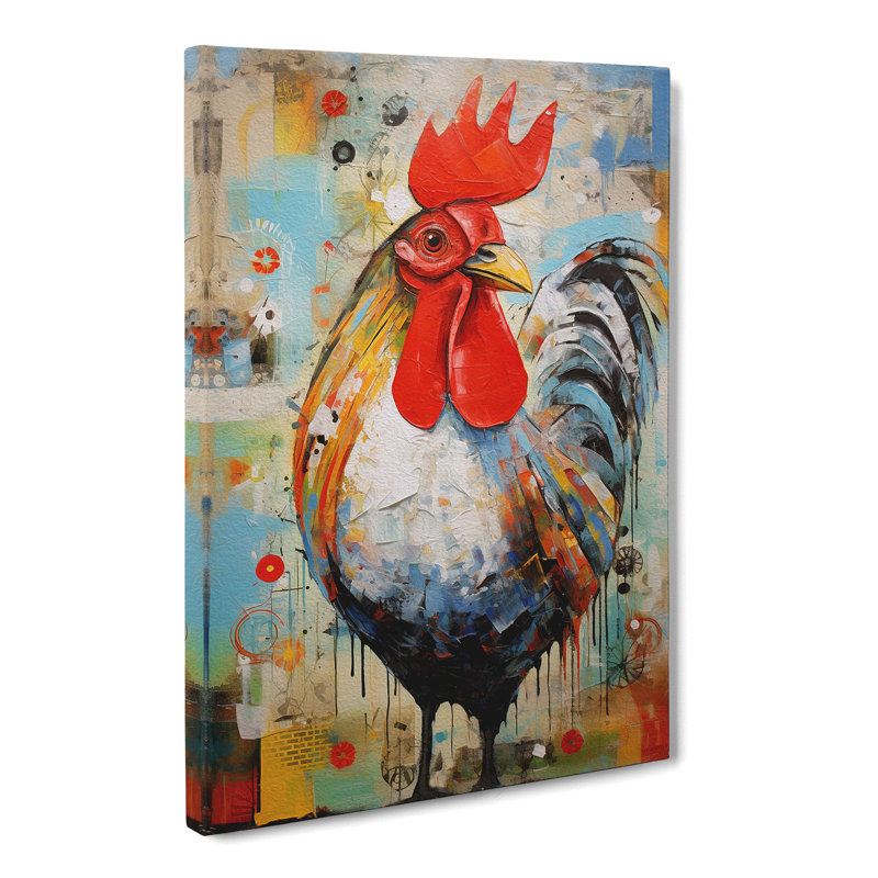 Chicken Abstract - Print, 60cm H x 40cm W x 3cm D