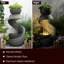 Hand Crafted Weather Resistant Floor Fountain with Light