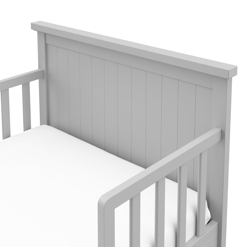 Bailey Toddler Bed with Guardrails, Pebble Gray