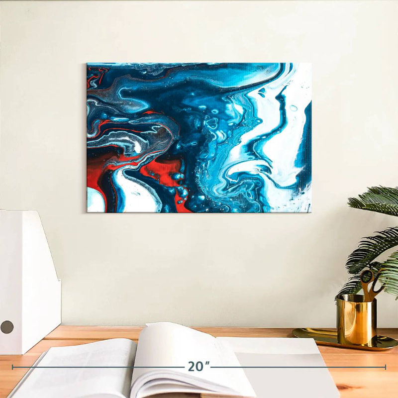 Marbre abstrait Avery, H 8 po x l 12 po