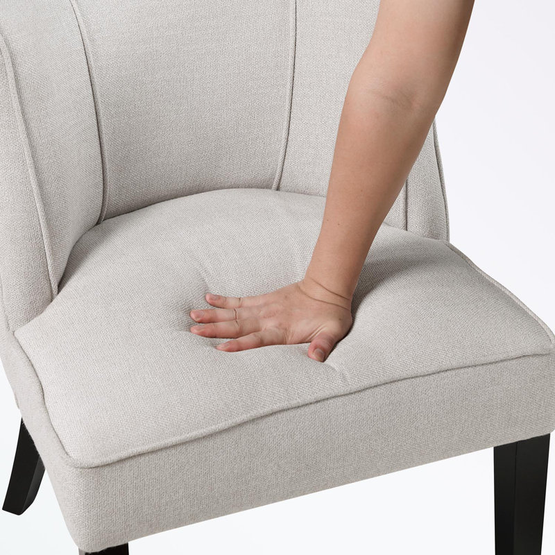 Chaise d'appoint rembourrée avec pieds robustes, Bleu