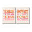"Yeehaw & Howdy Typographie" par Victoria Barnes 2 pièces-297714307