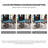 Modern Minimalist Foldable 3-in-1 Multi-Game Pool Table with Wheels