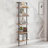 6-Tier Ladder Shelf, 77 Inches Wall Mounted Ladder Bookshelf Wit...-136822442-136822443