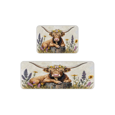 Tapis de cuisine Highland Cow