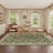 Machine Washable Bordered Rug Non Slip Rug Floral Foldable Rugs for Living Room Bedroom Playroom Nursery Dorm-628134073-628134070