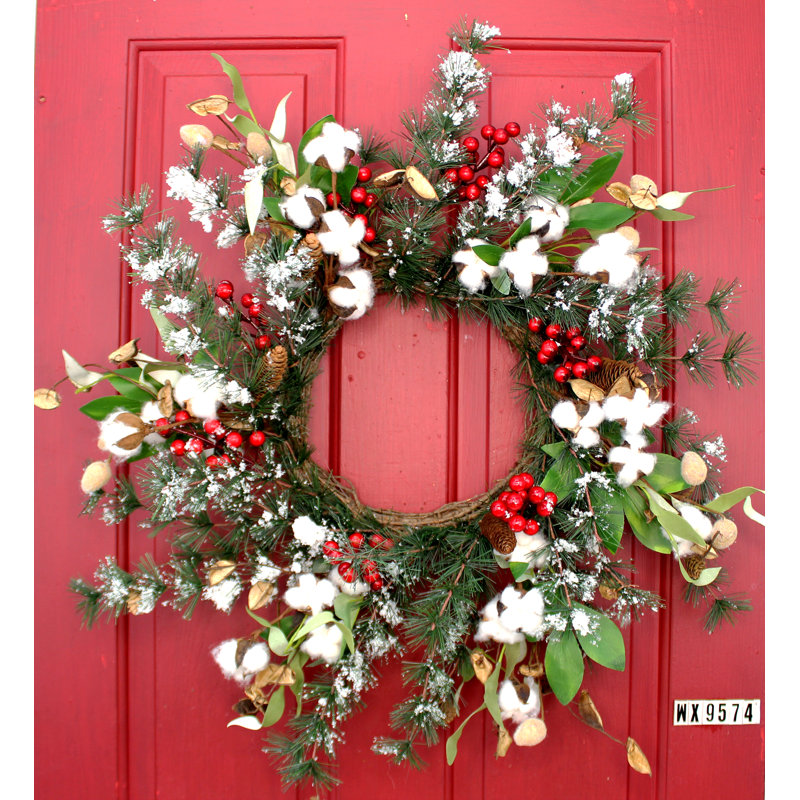 Faux Berry Silk 24'' Wreath