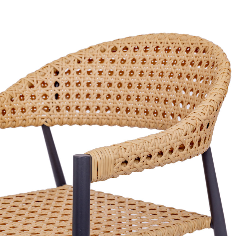 Nallani Patio Dining Armchair with Cushion, Graphite