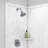FlexStone Elegance 2-Panel 48"W x 36"D x 80"H Corner Shower Surround in Calypso-42309769
