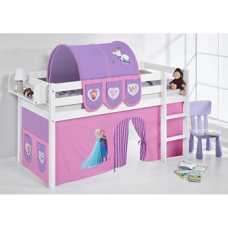 European Single (90 X 200Cm) Solid Wood Low Loft Bed by Frozen, European Single (90 x 200cm), Purple