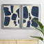 "Blue P pièces I", ensemble de 2 reproductions d'art encadrées-1230200190-1230200165