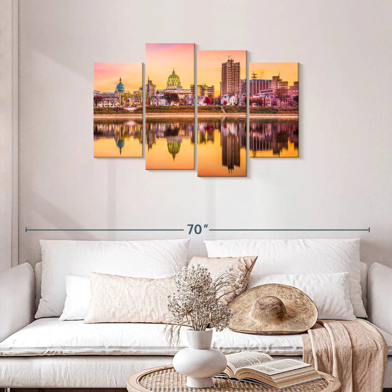 Reflet de la rivière Nicci Harrisburg, H 27 po x l 43 po