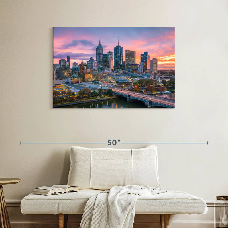 Siréci, crépuscule de Melbourne, H 26 po x l 39 po