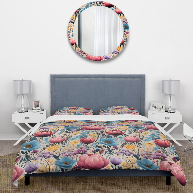 Ensemble de housse de couette Maurilio, Housse de couette pour très grand lit et 2 très
