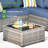 Baili 7 - Person Outdoor Wicker/Rattan Sectional Seating Group with Swivel Chairs, Modern Modular Conversation Set with Cushions-112577147