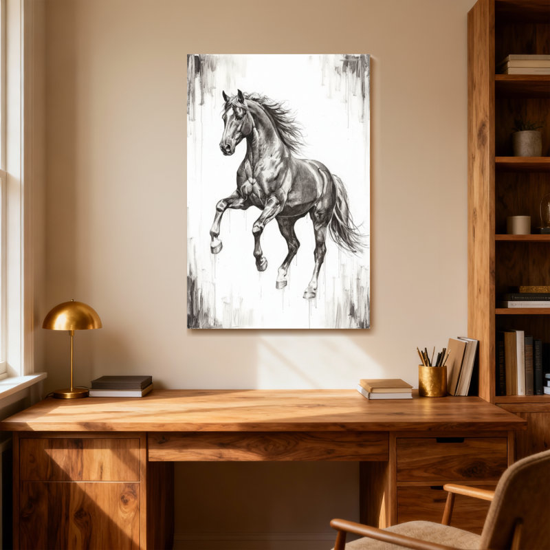 «Animals Horse in Motion», reproduction d'art sur toile, H 24 po x l 16 po