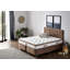 Matelas d'hôtel de luxe, blanc et brun, 70,9 x 78,7 x 10,0 pouces | Housse en tissu, système multi-ressorts | Assemblé pour plus de confort et de soutien | Parfait pour une bonne nuit de sommeil, idéal pour une utilisation à la maison ou à l'accueil-390159054