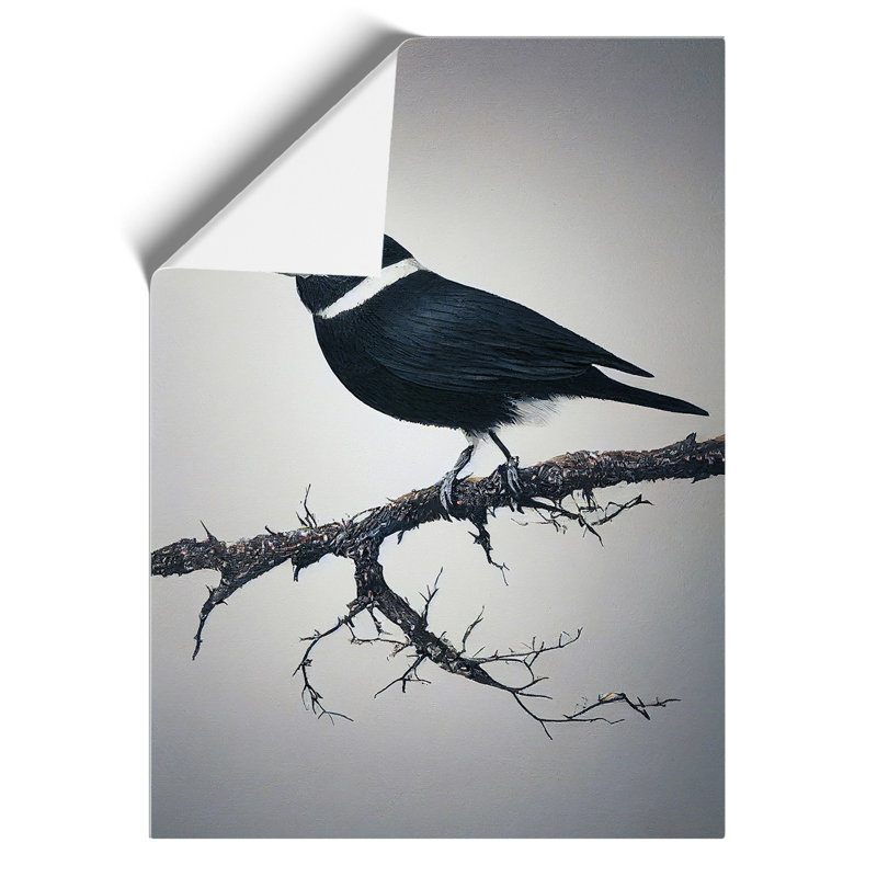 Bird Upon A Tree - Wall Art, 29.7cm H x 21cm W, Paper, No Matte