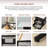 Larwa Adjustable Metal Base Drafting Table