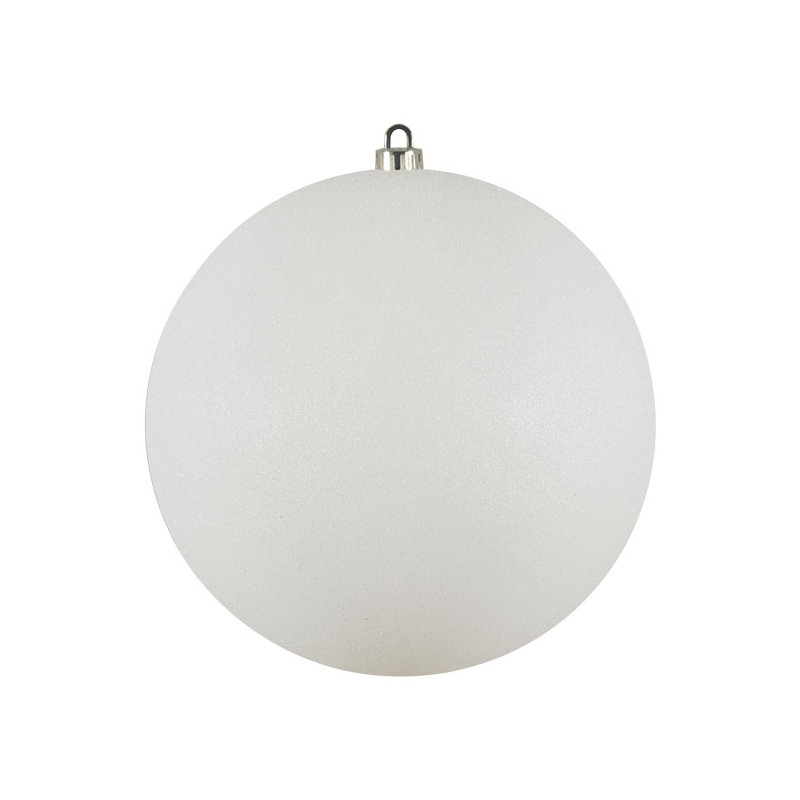 Xmas Ball Ornament, White, 25cm H x 25cm W
