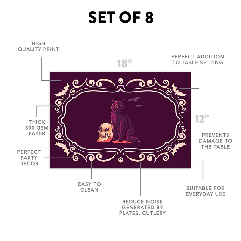 Jashea Paper Solid Colour Placemat