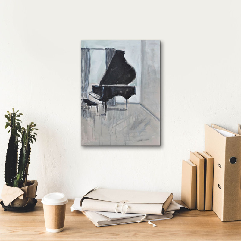  «Piano Blues 2» par Allayn Stevens, art mural sur toile, 12 po x 16 po, H 16 po x l 12 po