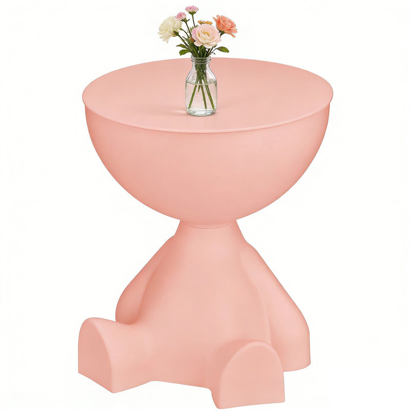Modern Bowl-Shaped End Table Nightstand