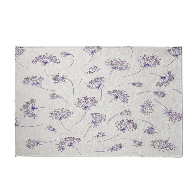 Alvordton Chenille Floral Indoor Rug, Rectangle 2' x 3'