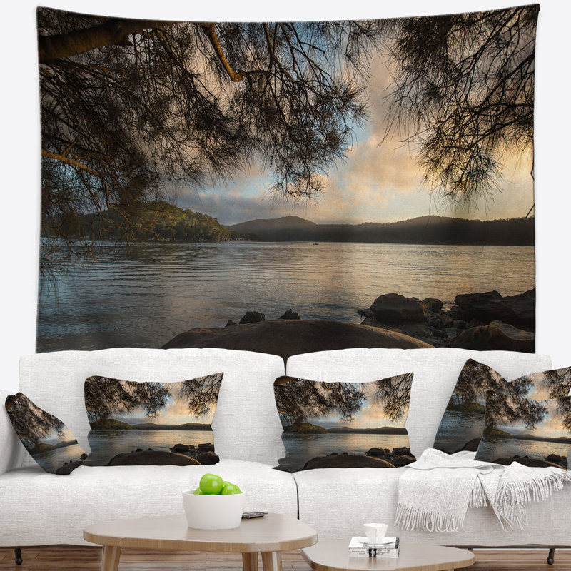 Tapisserie de hawkesbury river de mer, H 50 po x l 60 po