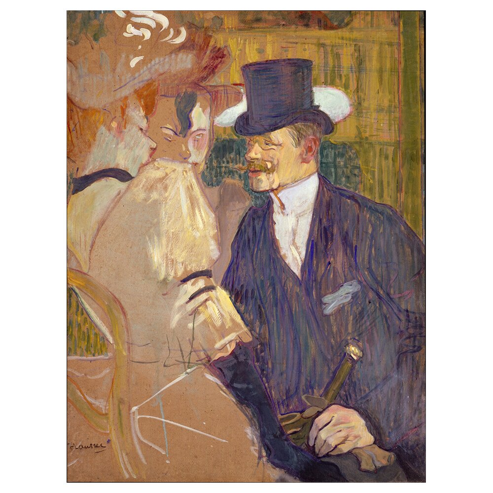 Leinwandbild The Englishman von Henri De Toulouse-Lautrec