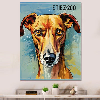" Retro Illustration Of Courteous Dog I "