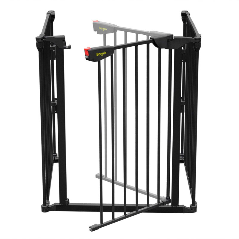 Clôture pliable 3 pièces, Noir