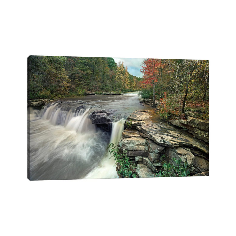 Waterfall, Mulberry River, Arkansas by Tim Fitzharris - Wrapped Canvas Print, 20.32 cm H x 30.48 cm W