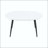 Round Extendable MDF Dining Table with Black Metal Legs