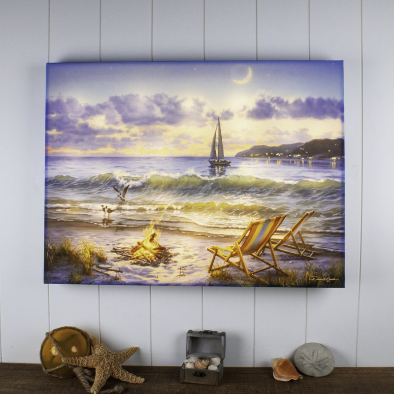 Art mural 18 x 24 DEL Beach