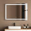 Ayaina Tabletop Touch Vanity Mirror Crystal Makeup USB LED 80x62cm Large