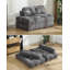 129.8cm Upholstered Futon