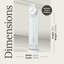 Echo IV 78'' Glass Floor Clock