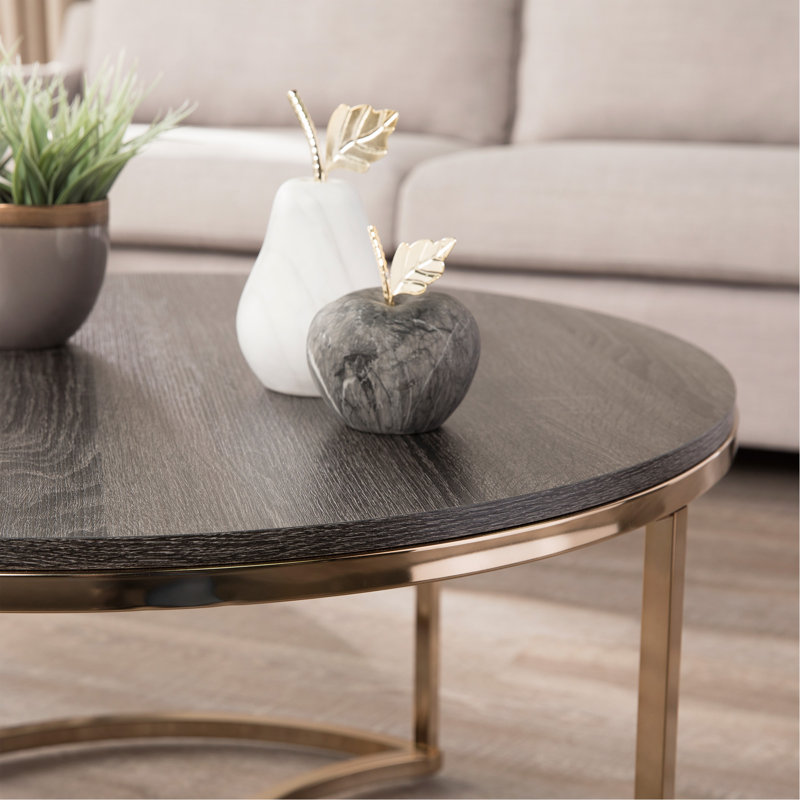 Ensemble de 3 tables basses gigognes rondes Lachlan